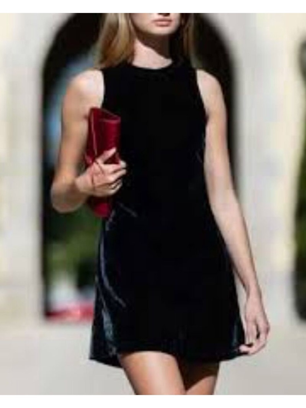 Julia Amory black velvet baby Jane mini dress holiday party